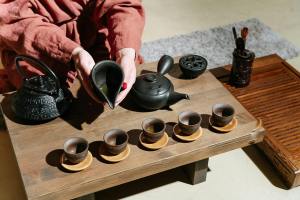 Japanese tea setup